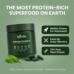 Spirulina & Chlorella Tablets — The Most Protein-Rich Superfood On Earth | 70% Pure Protein