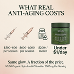 Spirulina & Chlorella Tablets — No Botox. No Fillers. No $2M Protocol. Just Results.