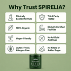 Spirulina & Chlorella Tablets — The Most Protein-Rich Superfood On Earth | 70% Pure Protein