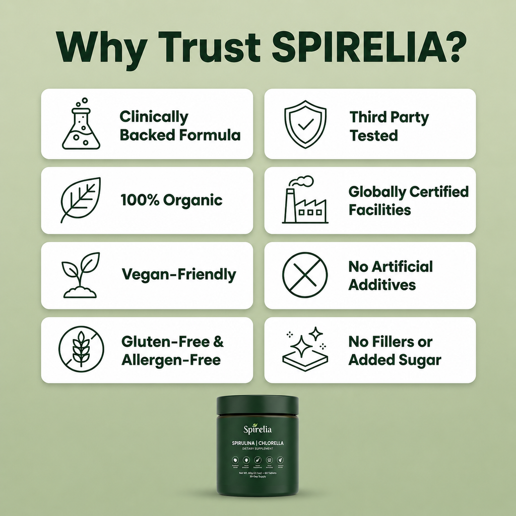 Spirelia® | Spirulina and Chlorella Tablets
