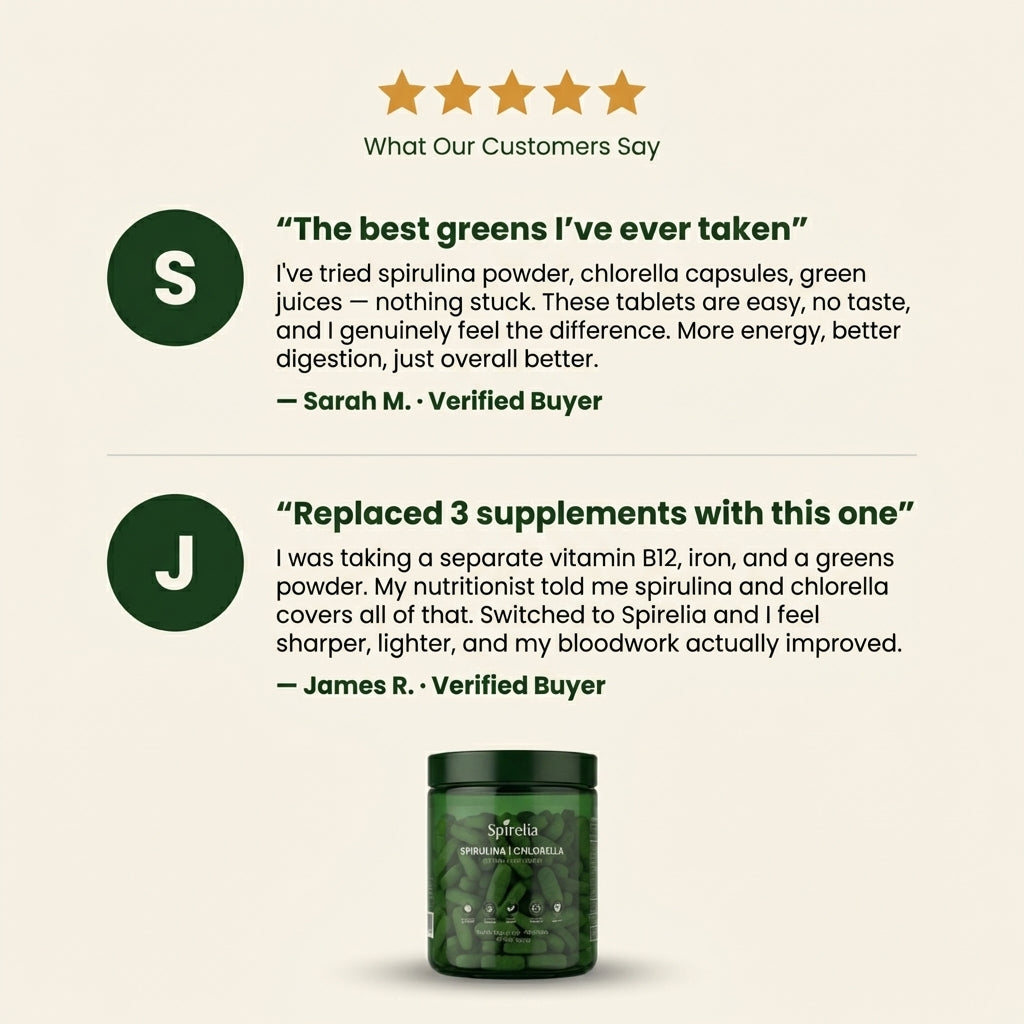 Spirelia® | Spirulina and Chlorella Tablets